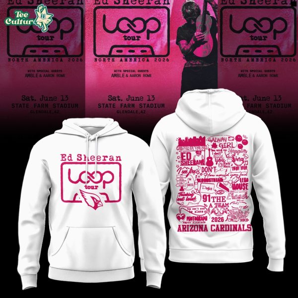 Arizona Cardinals x Ed Sheeran’s LOOP Tour Limited Edition Hoodie