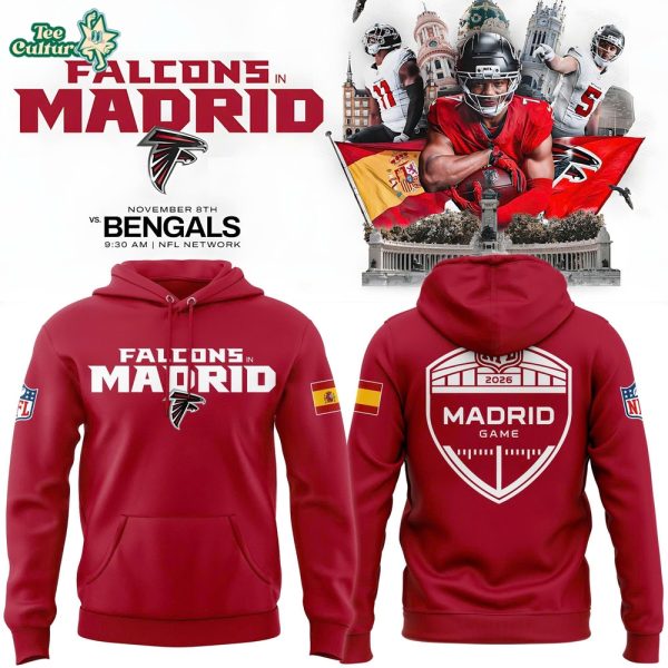 Atlanta Falcons NFL Madrid Game 2026 Hoodie