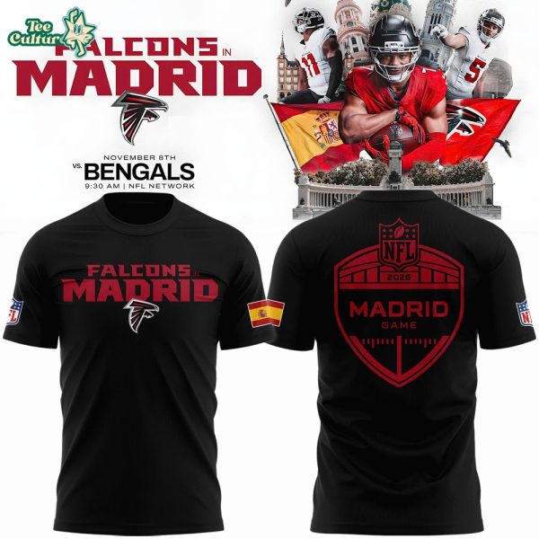 Atlanta Falcons NFL Madrid Game 2026 T-Shirt