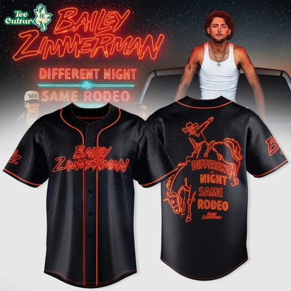 Bailey Zimmerman x Different Night Same Rodeo Tour 2026 Jersey Limited Edition