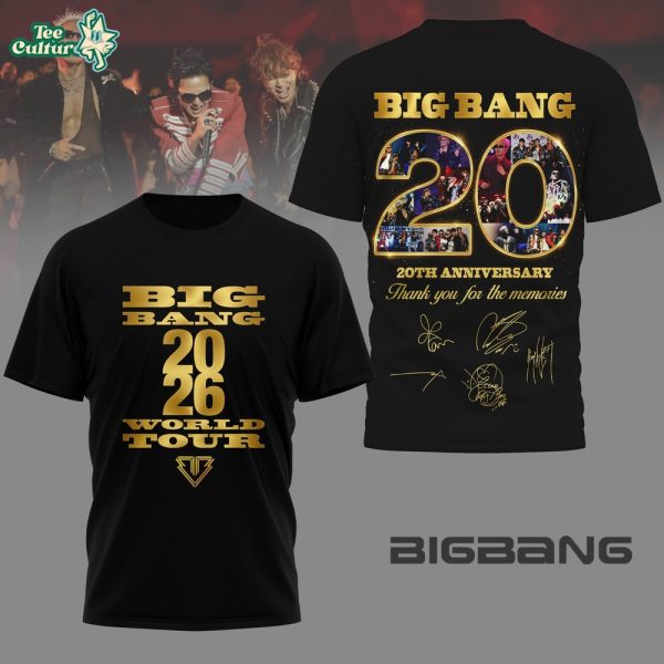 Bigbang World Tour Celebrating A 20th Anniversary 3d Shirt
