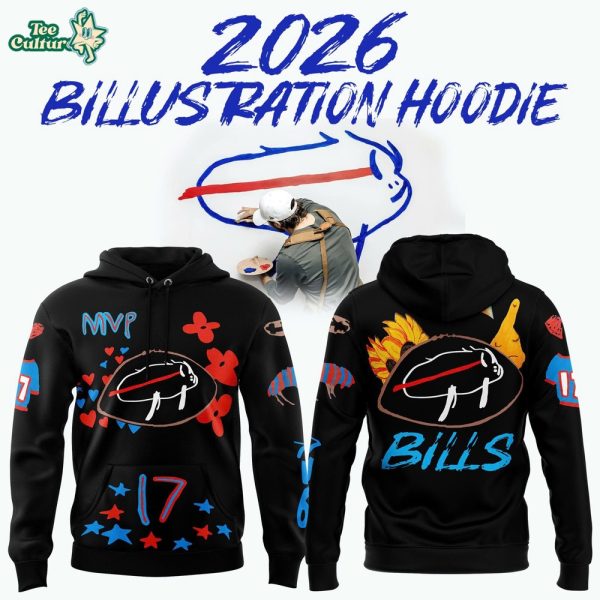 Buffalo Bills 2026 “Billustration” Black Hoodie