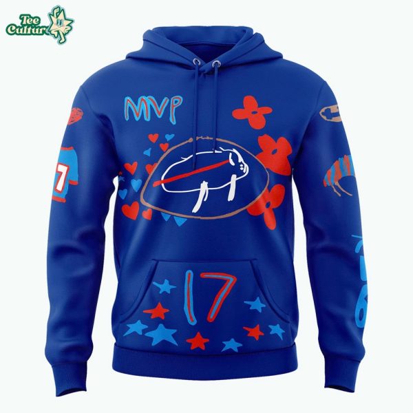 Buffalo Bills 2026 Billustration Blue Hoodie by Teesculture.com