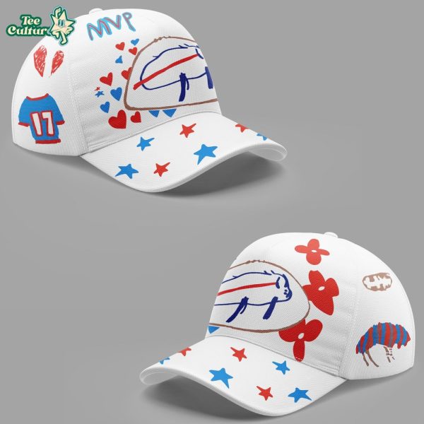 Buffalo Bills 2026 “Billustration” White Cap