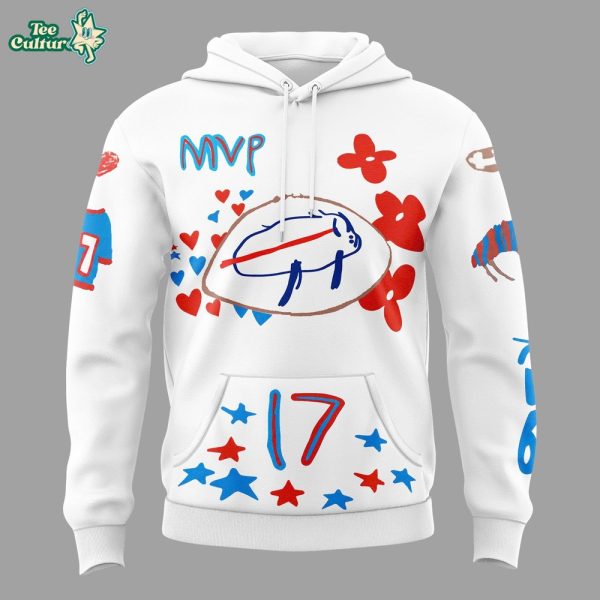 Buffalo Bills 2026 Billustration White Hoodie by Teesculture.com