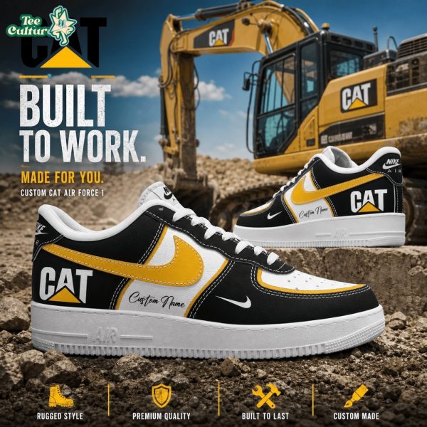CAT Custom Name AF1 Sneakers by Teesculture.com