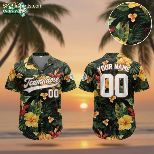 Chicago White Sox Hawaiian Shirt Tropical Floral Print Button Down MLB Official