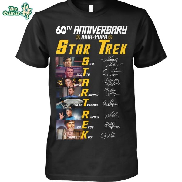 Commemorating the 60th anniversary of Star Trek (1966-2026) T-shirt