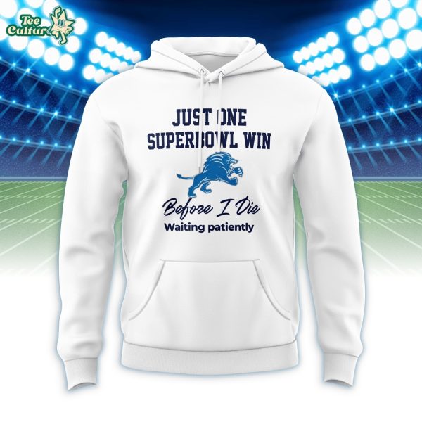 Detroit Lions Just One Super Bowl Win Before I Die Hoodie by Teesculture.com