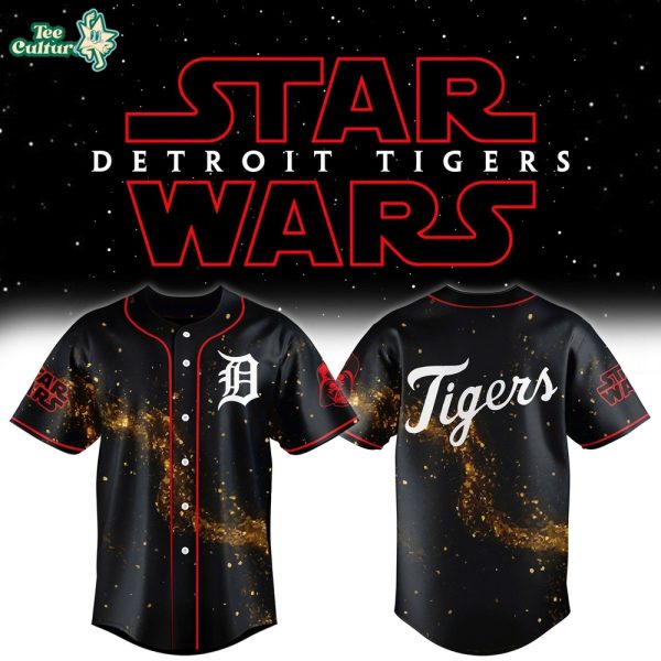 Detroit Tigers "Golden Galaxy" Star Wars Night baseball jersey