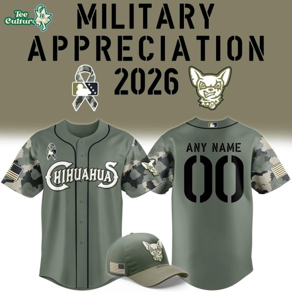El Paso Chihuahuas Military Appreciation Night 2026 Baseball Jersey