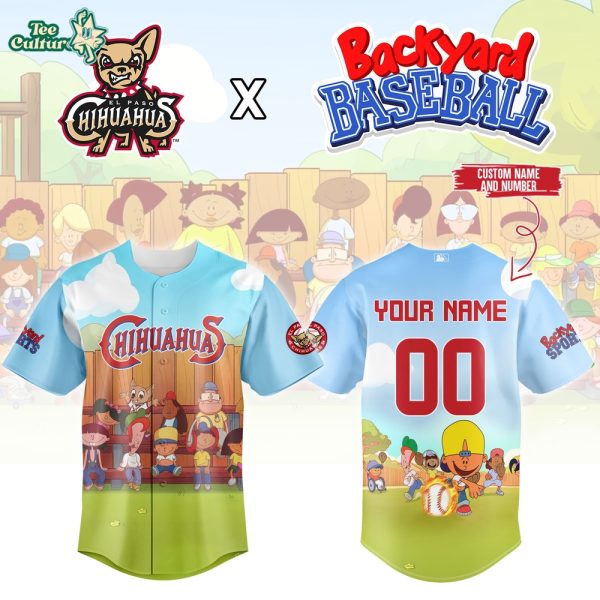 El Paso Chihuahuas x Backyard Baseball Custom Jersey
