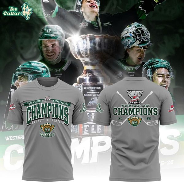 Everett Silvertips WESTERN HOCKEY LEAGUE CHAMPIONS T-Shirt