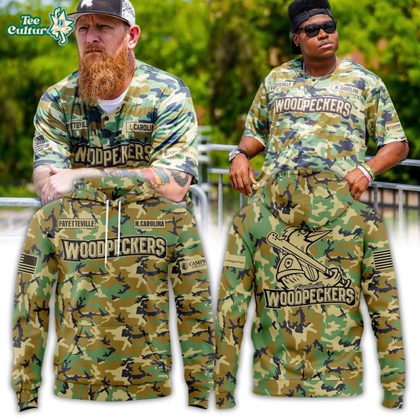Fayetteville Woodpeckers x Military Appreciation Hoodie