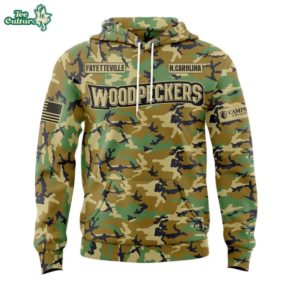 Fayetteville Woodpeckers x Military Appreciation Hoodie by Teesculture.com