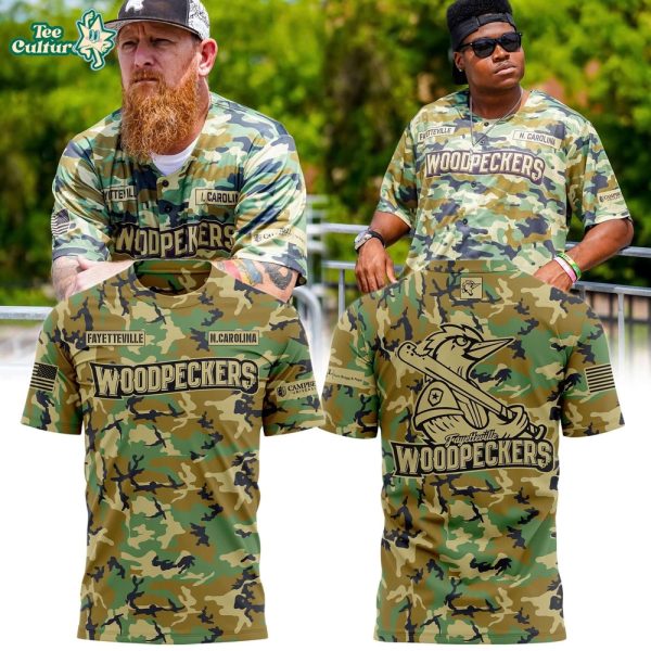 Fayetteville Woodpeckers x Military Appreciation T-shirt