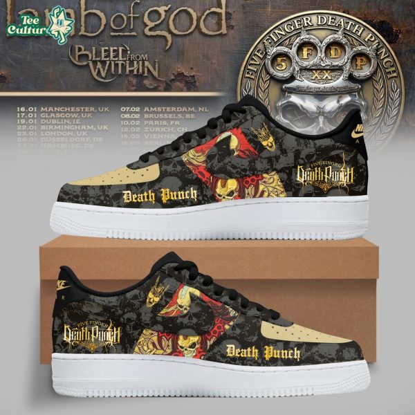 Five Finger Death Punch Skull Riot Air Force 1 Sneaker