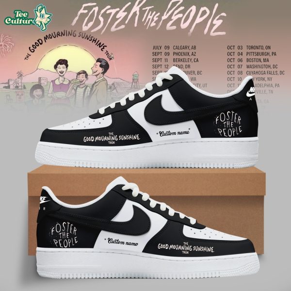 Foster The People THE GOOD MOURNING SUNSHINE TOUR Custom Air Force 1 Shoes