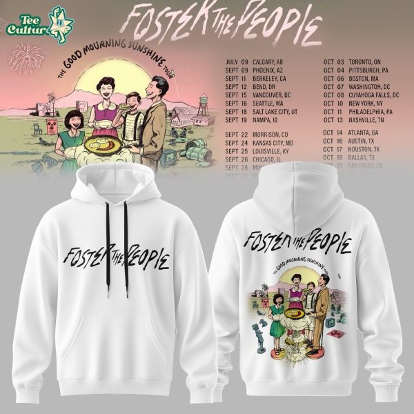 Foster The People THE GOOD MOURNING SUNSHINE TOUR Hoodie