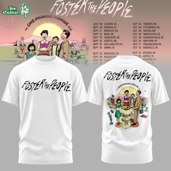 Foster The People THE GOOD MOURNING SUNSHINE TOUR T-Shirt