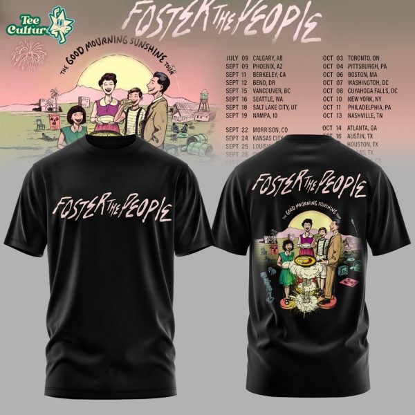 Foster The People THE GOOD MOURNING SUNSHINE TOUR TShirt by Teesculture.com