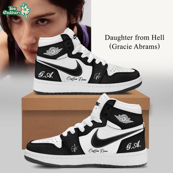 Gracie Abrams Daughter from Hell Signed Black Shoes AJ1