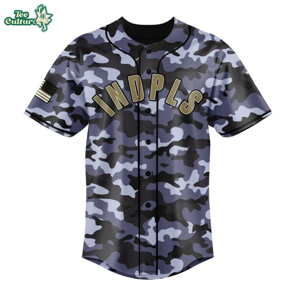 Indianapolis Indians 2026 Memorial Day Camo Baseball Jersey by Teesculture.com