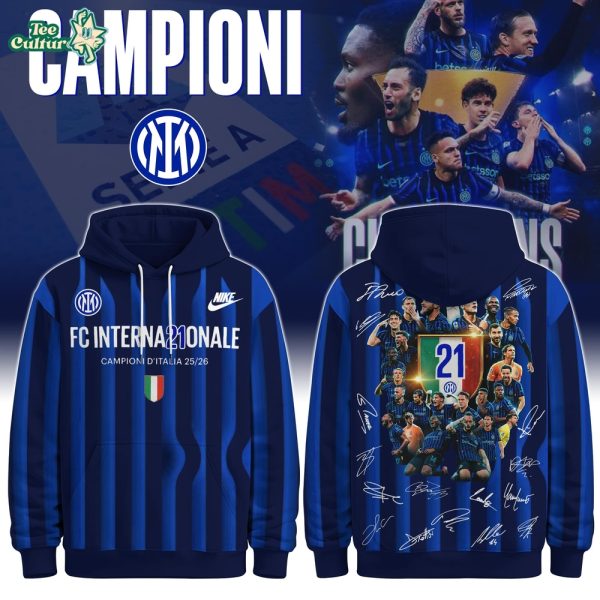 Inter Milan Special CAMPIONI D'ITALIA 25/26 Limited Edition Hoodie