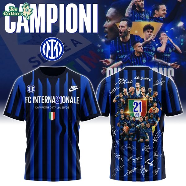 Inter Milan Special CAMPIONI D'ITALIA 25/26 Limited Edition T-shirt