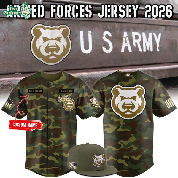 Iowa Cubs 2026 Armed Forces Custom Baseball Jersey