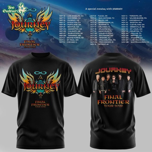 JOURNEY x FINAL FRONTIER TOUR 2026 Tshirt Limited Edition V2