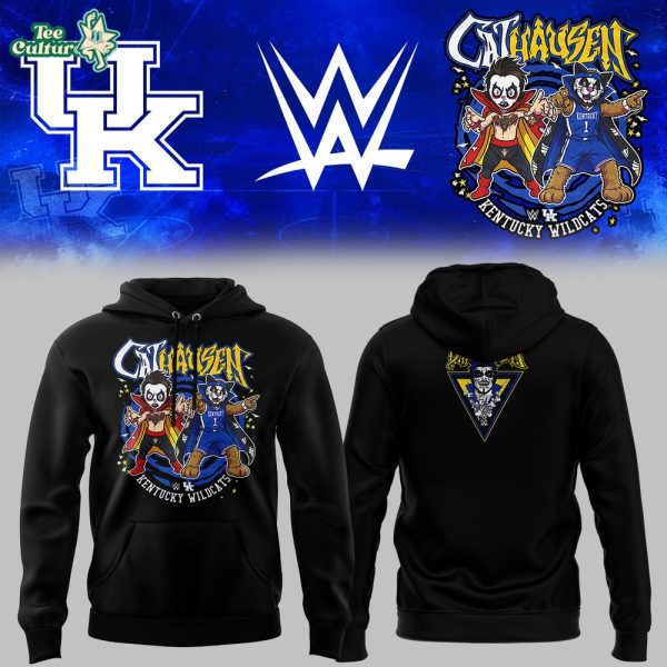 Kentucky Wildcats Black Danhausen Cathausen 2026 Night WWE Hoodie