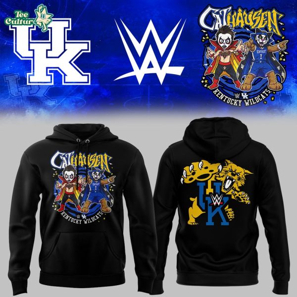 Kentucky Wildcats Black Danhausen Cathausen 2026 Night WWE Hoodie V2