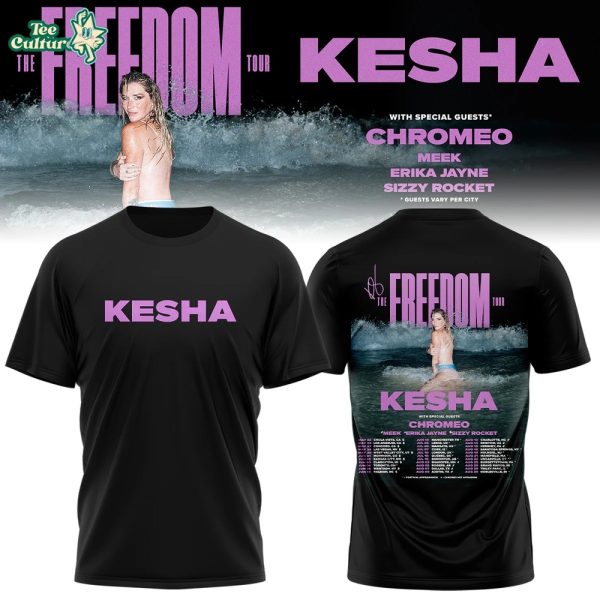 Kesha x The Freedom Tour 2026 Tshirt Limited Edition
