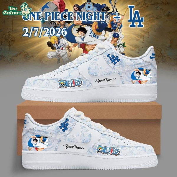 LA Dodgers x One Piece Night 2026 Custom Air Force 1 Shoes