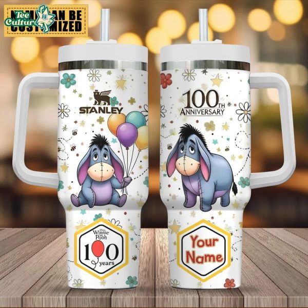 Limited Edition Blue Donkey Winnie-the-Pooh 100th Anniversary 40oz Stanley Tumbler