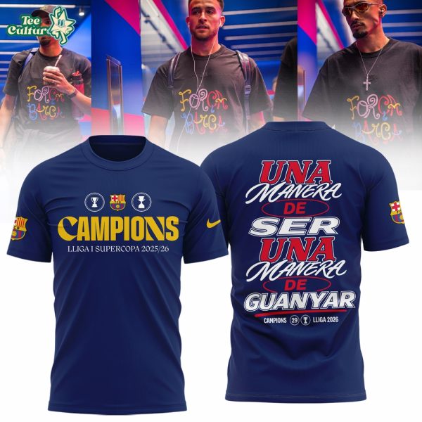 Limited Edition FC Barcelona LaLiga Winners 2526 Shirt by Teesculture.com