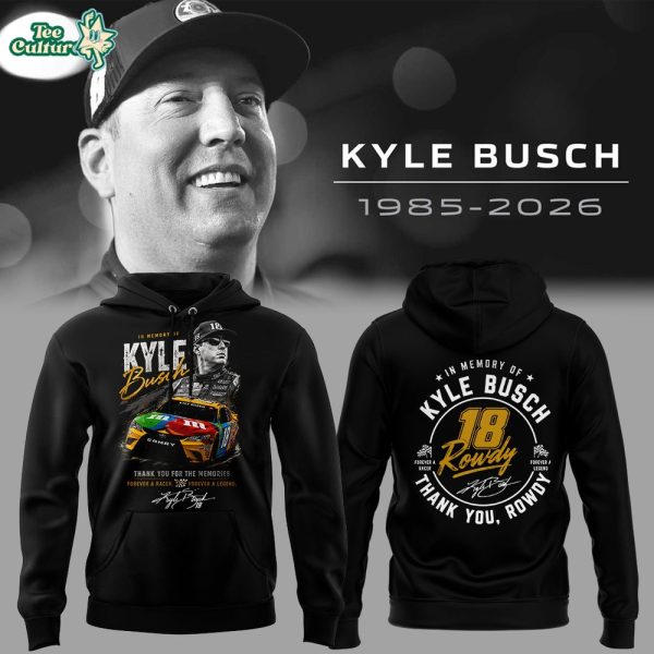 Limited Edition Kyle Busch Rowdy Forever Racing Tribute Hoodie