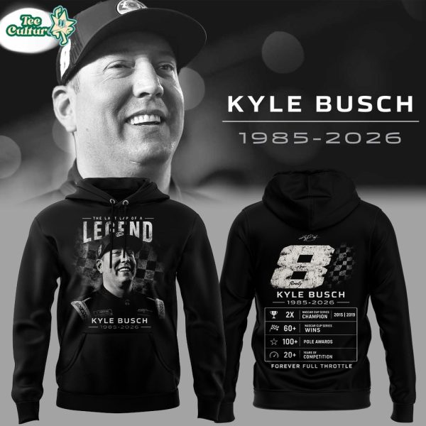 Limited Edition Kyle Busch Rowdy Forever Racing Tribute Hoodie V7