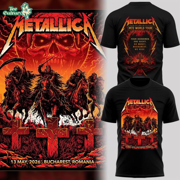 Limited Edition Metallica M72 Bucharest 2026 Shirt
