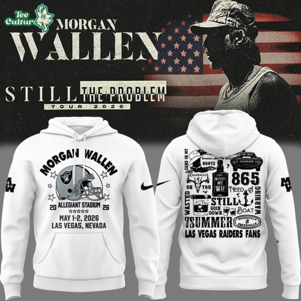 Limited Edition Morgan Wallen x Las Vegas Raiders - Still The Problem Tour 2026 Hoodie
