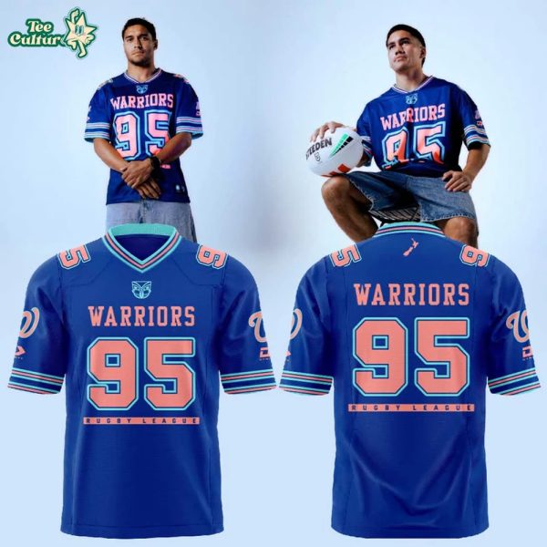 Limited Edition NZ Warriors Limited Edition Magic Round Football Jersey V2