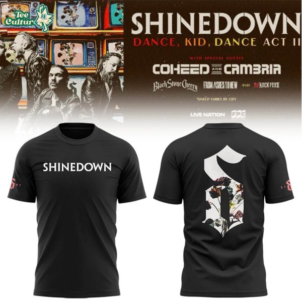 Limited Edition SHINEDOWN Dance Kid Dance Act II Tour 2026 Shirt V3