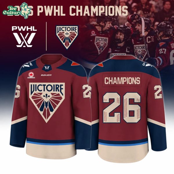 Limited Edition Victoire de Montréal PWHL Champions 2026 Hockey Jersey