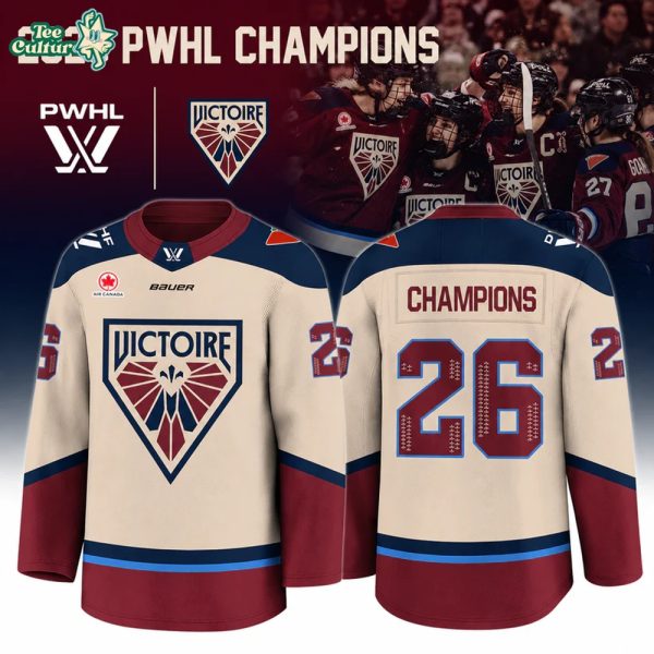 Limited Edition Victoire de Montréal PWHL Champions 2026 Hockey Jersey V2