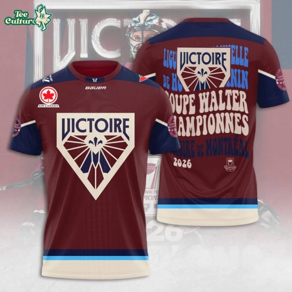 Limited Edition Victoire de Montréal PWHL Champions 2026 Shirt V2