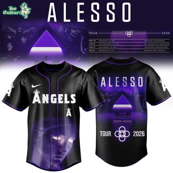 Los Angeles Angels x Alesso 2026 USA Tour Baseball Jersey