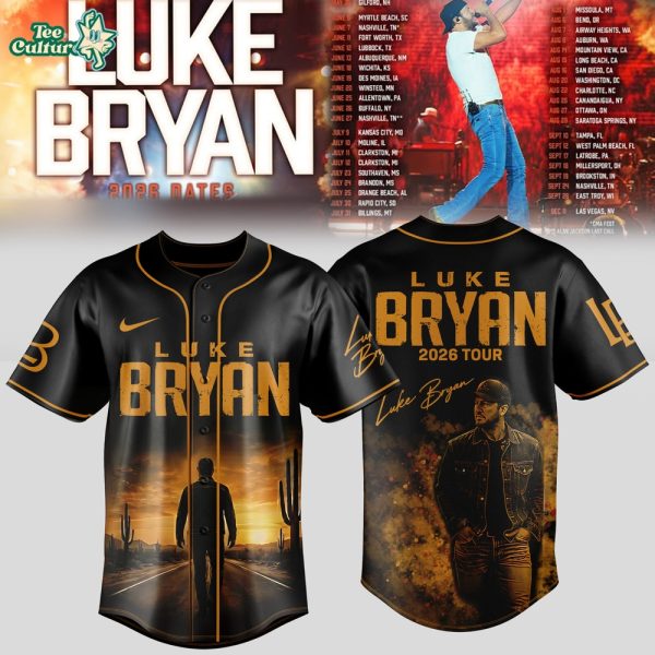 Luke Bryan 2026 Tour Country Night Baseball Jersey V2