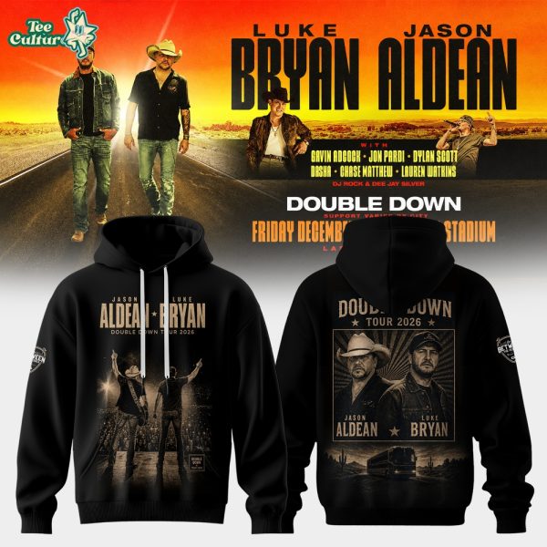 Luke Bryan x Jason Aldean Double Down Tour 2026 Desert Highway Hoodie