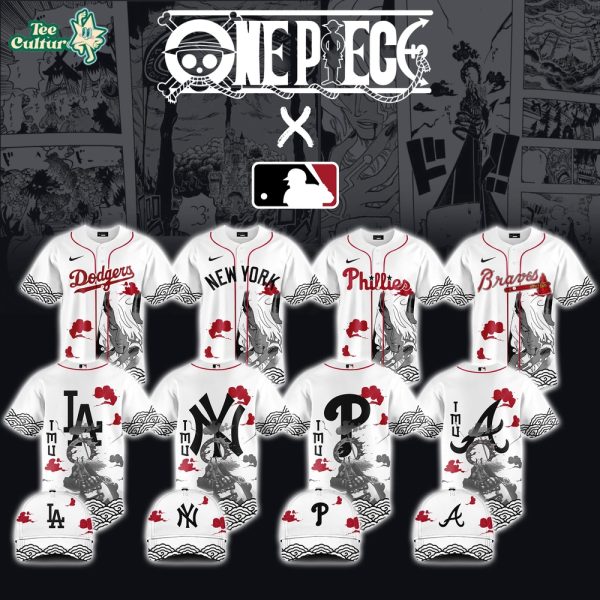 MLB All Teams x One Piece - IMU Edition Japanese Style Baseball Jersey White